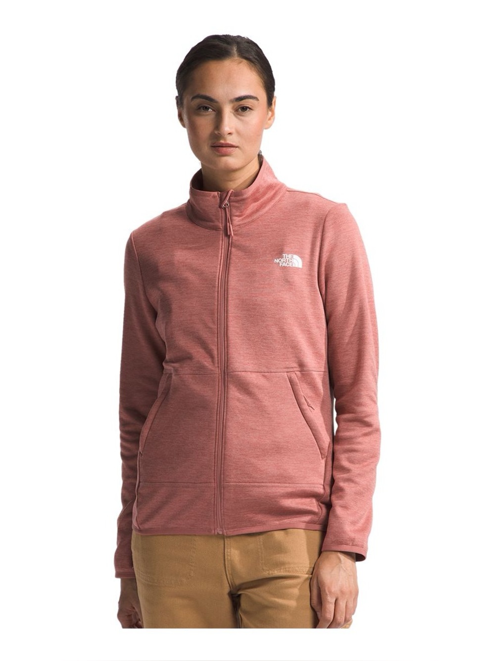 The North Face Women's Full-Zip Fleece Jacket in Dusty Rose